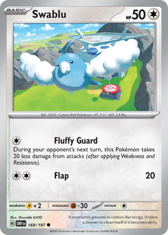 Swablu #169 Swablu - Obsidian Flames - #169 - Pokemon TCG card