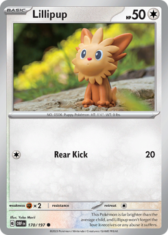 Lillipup #170 Lillipup - Obsidian Flames - #170 - Pokemon TCG card