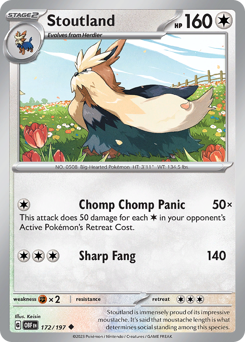 Stoutland #172 Stoutland - Obsidian Flames - #172 - Pokemon TCG card