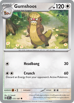 Gumshoos #177 Gumshoos - Obsidian Flames - #177 - Pokemon TCG card
