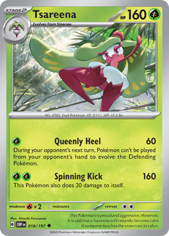 Tsareena #18 Tsareena - Obsidian Flames - #18 - Pokemon TCG card