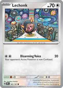 Lechonk #181 Lechonk - Obsidian Flames - #181 - Pokemon TCG card