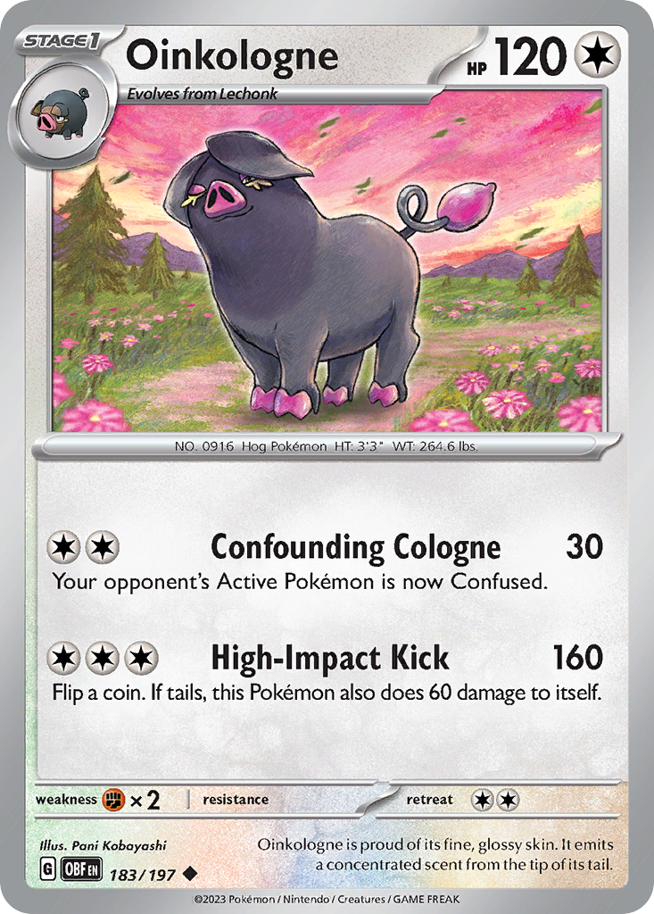 Oinkologne - Obsidian Flames - #183 - Pokemon TCG card
