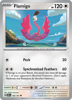 Flamigo - Obsidian Flames - #185 - Pokemon TCG card