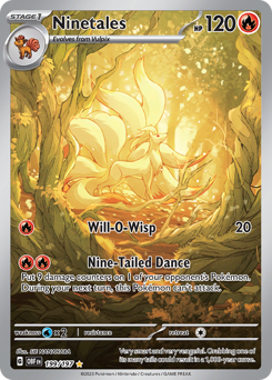 Ninetales #199 Ninetales - Obsidian Flames - #199 - Pokemon TCG card