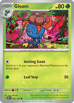 Gloom - Obsidian Flames - #2 - Pokemon TCG card