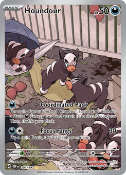 Houndour #204 Houndour - Obsidian Flames - #204 - Pokemon TCG card
