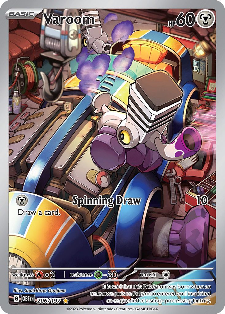 Varoom - Obsidian Flames - #206 - Pokemon TCG card