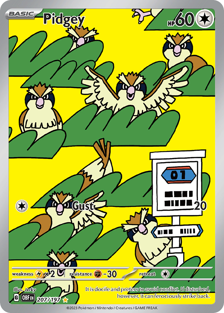 Pidgey - Obsidian Flames - #207 - Pokemon TCG card
