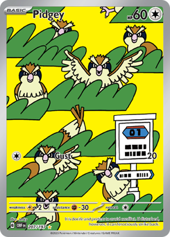 Pidgey #207 Pidgey - Obsidian Flames - #207 - Pokemon TCG card