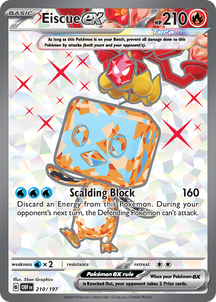 Eiscue ex - Obsidian Flames - #210 - Pokemon TCG card