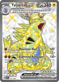Tyranitar ex - Obsidian Flames - #211 - Pokemon TCG card