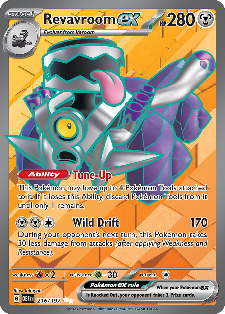 Revavroom ex - Obsidian Flames - #216 - Pokemon TCG card
