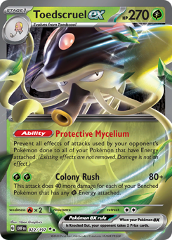 Toedscruel ex #22 Toedscruel ex - Obsidian Flames - #22 - Pokemon TCG card
