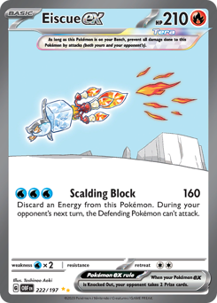 Eiscue ex #222 Eiscue ex - Obsidian Flames - #222 - Pokemon TCG card