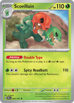 Scovillain - Obsidian Flames - #25 - Pokemon TCG card