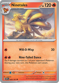 Ninetales #29 Ninetales - Obsidian Flames - #29 - Pokemon TCG card