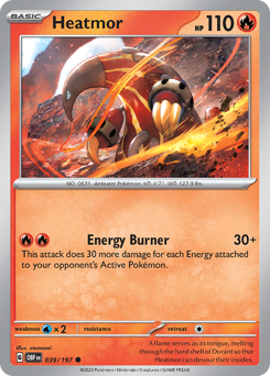 Heatmor - Obsidian Flames - #39 - Pokemon TCG card