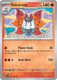 Volcarona #41 Volcarona - Obsidian Flames - #41 - Pokemon TCG card
