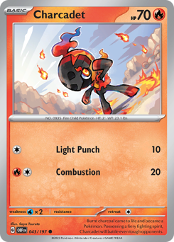 Charcadet - Obsidian Flames - #43 - Pokemon TCG card