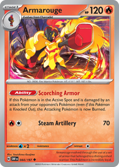 Armarouge #44 Armarouge - Obsidian Flames - #44 - Pokemon TCG card