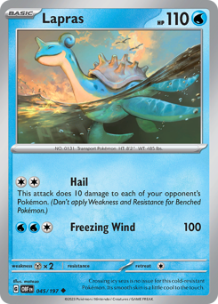 Lapras #45 Lapras - Obsidian Flames - #45 - Pokemon TCG card
