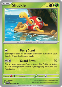 Shuckle - Obsidian Flames - #5 - Pokemon TCG card