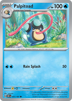 Palpitoad #51 Palpitoad - Obsidian Flames - #51 - Pokemon TCG card