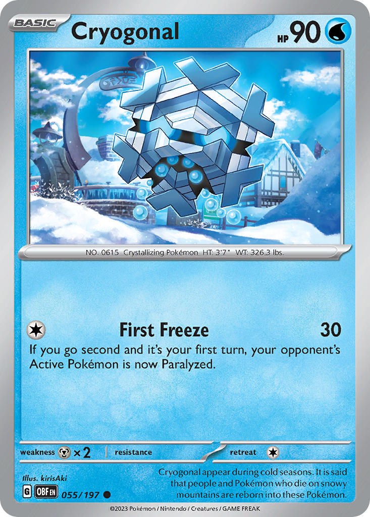 Cryogonal - Obsidian Flames - #55 - Pokemon TCG card