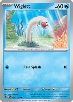 Wiglett #58 Wiglett - Obsidian Flames - #58 - Pokemon TCG card