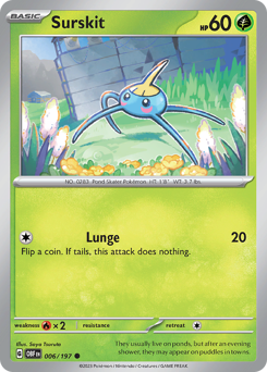 Surskit #6 Surskit - Obsidian Flames - #6 - Pokemon TCG card