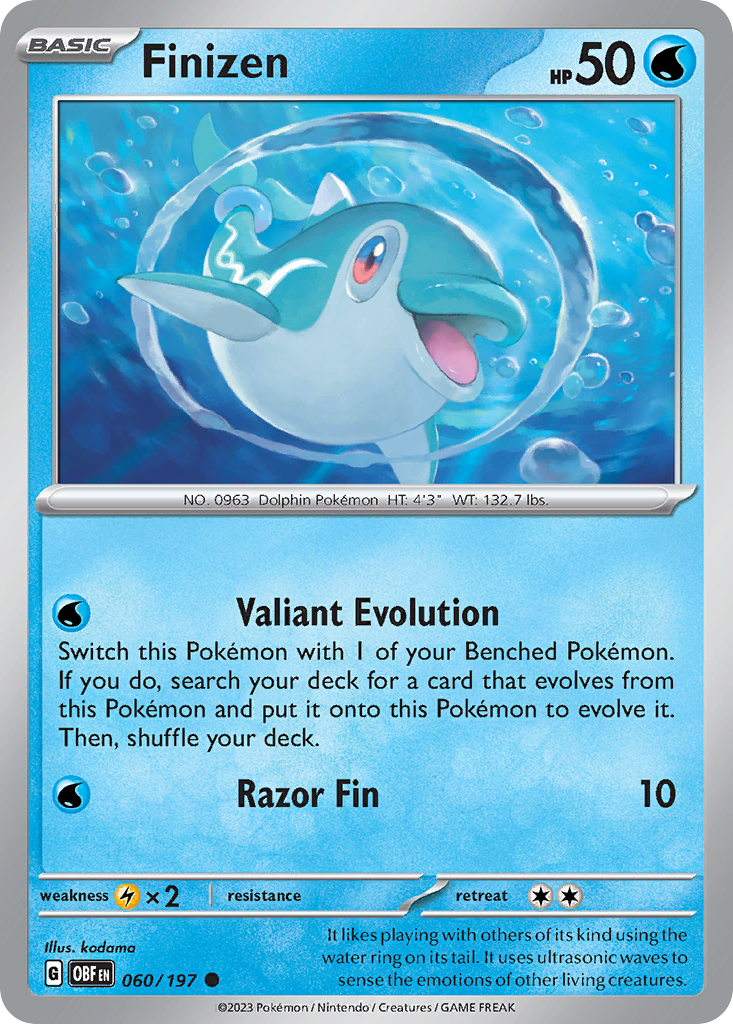 Finizen - Obsidian Flames - #60 - Pokemon TCG card