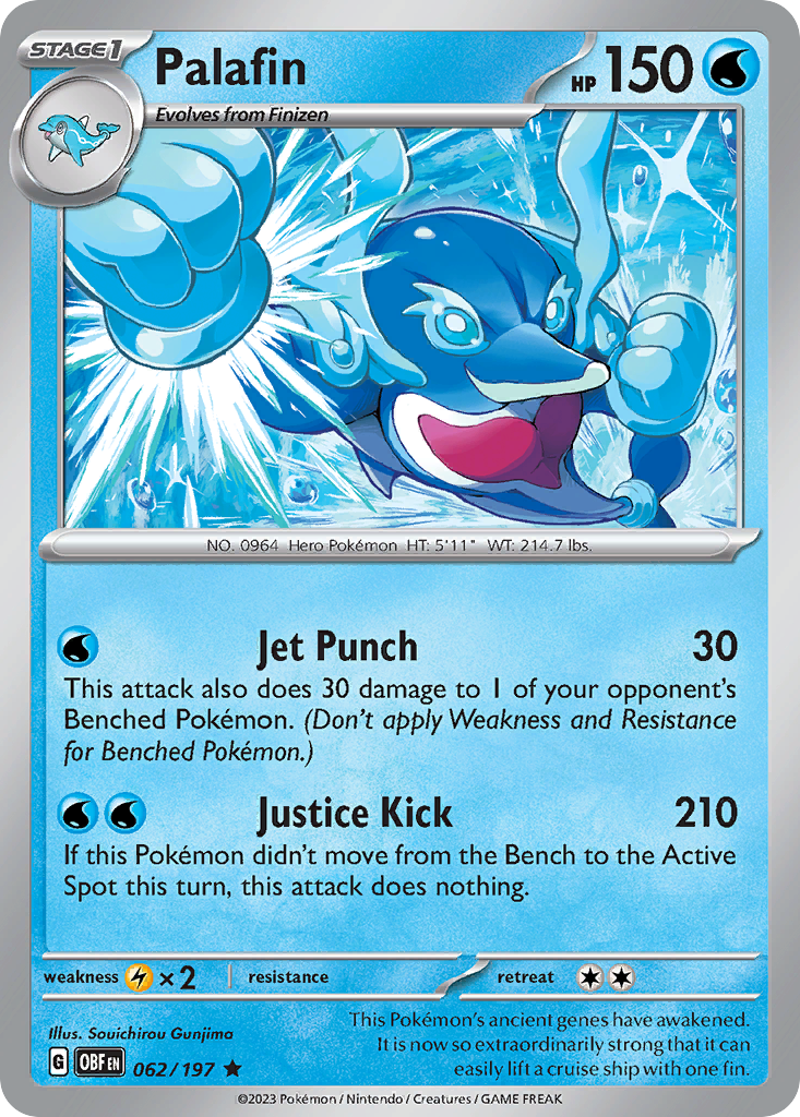 Palafin - Obsidian Flames - #62 - Pokemon TCG card