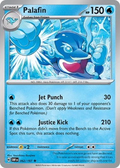 Palafin #62 Palafin - Obsidian Flames - #62 - Pokemon TCG card