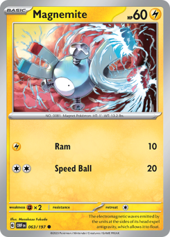 Magnemite - Obsidian Flames - #63 - Pokemon TCG card