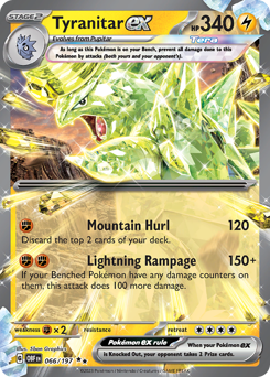 Tyranitar ex - Obsidian Flames - #66 - Pokemon TCG card