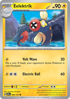 Eelektrik - Obsidian Flames - #68 - Pokemon TCG card