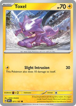 Toxel #71 Toxel - Obsidian Flames - #71 - Pokemon TCG card
