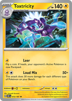 Toxtricity #72 Toxtricity - Obsidian Flames - #72 - Pokemon TCG card