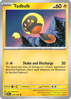 Tadbulb #76 Tadbulb - Obsidian Flames - #76 - Pokemon TCG card