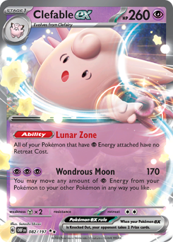 Clefable ex - Obsidian Flames - #82 - Pokemon TCG card