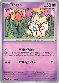 Togepi #83 Togepi - Obsidian Flames - #83 - Pokemon TCG card