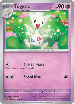Togetic #84 Togetic - Obsidian Flames - #84 - Pokemon TCG card