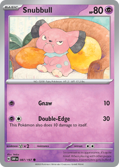 Snubbull - Obsidian Flames - #87 - Pokemon TCG card