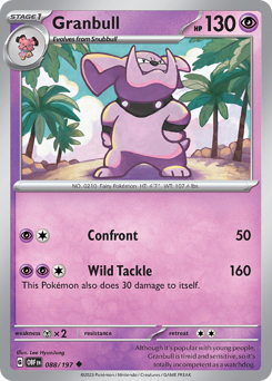 Granbull - Obsidian Flames - #88 - Pokemon TCG card