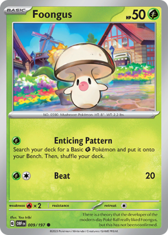 Foongus #9 Foongus - Obsidian Flames - #9 - Pokemon TCG card