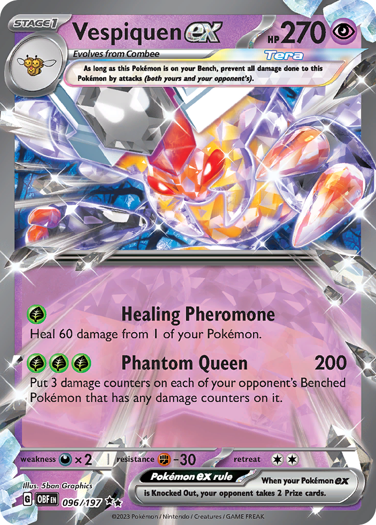 Vespiquen ex - Obsidian Flames - #96 - Pokemon TCG card
