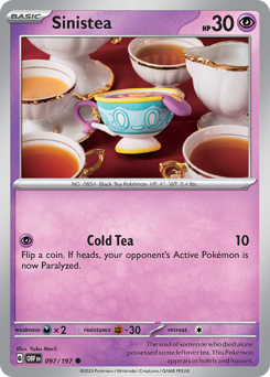 Sinistea #97 Sinistea - Obsidian Flames - #97 - Pokemon TCG card