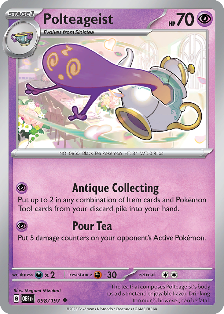 Polteageist - Obsidian Flames - #98 - Pokemon TCG card