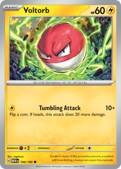Voltorb #100 Voltorb - 151 - #100 - Pokemon TCG card
